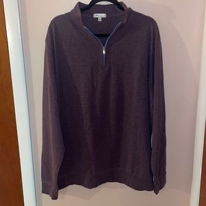 Peter Millar Purple Crown Comfort Interlock Quarter-Zip